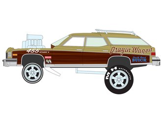 1:64 Zingers - 1976 Buick Estate Wagon (Gold w/Wood Trim) 1:64 Zingers - 1976 Buick Estate Wagon (Gold w/Wood Trim)