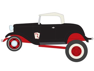 1:64 Zingers - 1932 Ford HiBoy (Black) 1:64 Zingers - 1932 Ford HiBoy (Black)