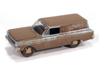 1:64 1964 Ford Falcon "Delivery Project in Progress" (Skylight Blue w/Rust Patina)