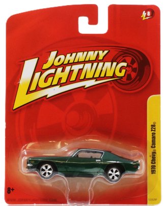 1970 Chevy Camaro (Green w/White Racing Stripes)
