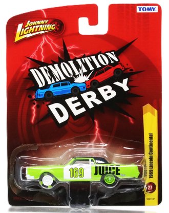 1:64 1969 Lincoln Continental Mark III "Demolition Derby" (Green/White)