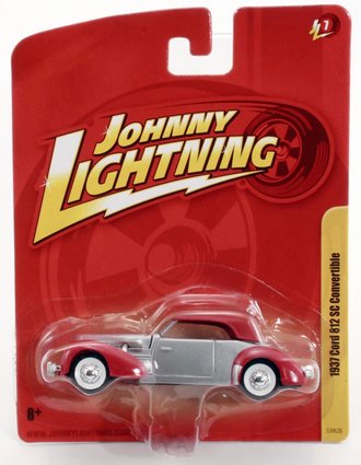 1:64 1937 Cord 812 SC Cabriolet (Silver/Red)