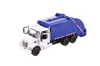 1:64 Western Star 47X Waste Truck (White/Blue) 1:64 Western Star 47X Waste Truck (White/Blue)