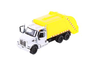1:64 Western Star 47X Waste Truck (White/Yellow) 1:64 Western Star 47X Waste Truck (White/Yellow)