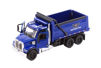 1:64 Western Star 47X Dump Truck (Blue) 1:64 Western Star 47X Dump Truck (Blue)