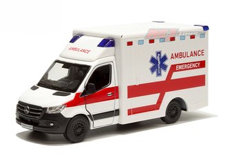 1:48 Mercedes-Benz Sprinter Ambulance (White/Red)