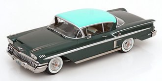 1:18 1958 Chevrolet Bel Air Impala Coupe (Dark Green/Light Blue)