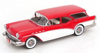 1:18 1957 Buick Special Estate Wagon (Red/White)