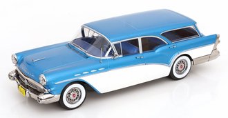 1:18 1957 Buick Special Estate Wagon (Turquoise/White)