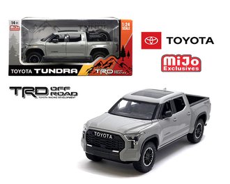 1:24 2023 Toyota Tundra TRD Off-Road 4×4 w/Tire Rack (Cement Gray)