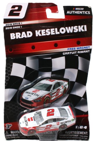 1:64 Brad Keselowski #2 Ford Fusion "Wurth" ***Creased Blister***