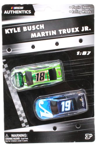 1:87 Kyle Busch #18 "Interstate Batteries", Martin Truex Jr #19 "Auto-Insurance"