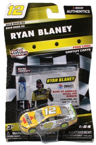 1:64 Ryan Blaney #12 Ford Fusion "Penzoil" ***Creased Blister***