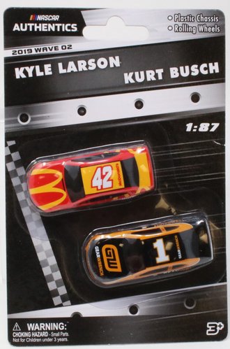 1:87 Kyle Larson #42 "McDonald's, Kurt Busch #1 "GearWrench"