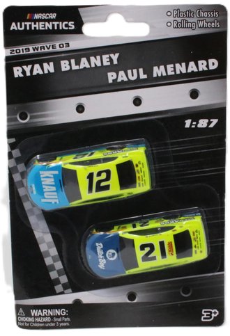 1:87 Ryan Blaney #12 "Knauf/Menards", Paul Menard #21 "Dutch Boy/Menards"