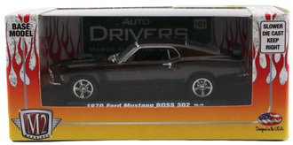 1:64 1970 Ford Mustang Boss 302 (Brown w/Black Stripes)