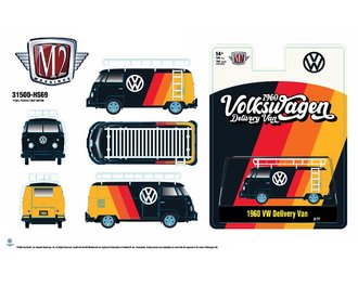 1:64 1960 Volkswagen Delivery Van (Black) 1:64 1960 Volkswagen Delivery Van (Black)