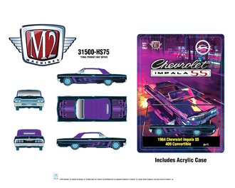 1:64 1964 Chevrolet Impala SS 409 Convertible (Black/Purple) 1:64 1964 Chevrolet Impala SS 409 Convertible (Black/Purple)