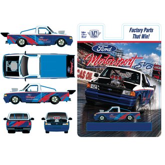 1:64 1995 Ford Ranger XLT Lowered Stance Pickup Truck "Ford Motorsport SVO"
