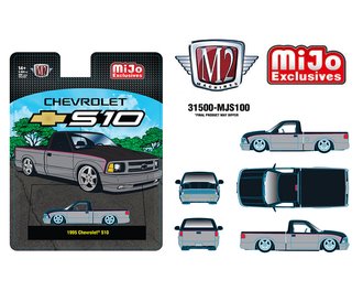 1:64 1995 Chevrolet S10 Custom (Silver w/Black Two Tone)