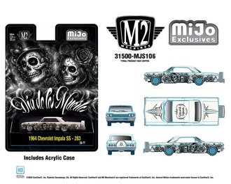 1:64 1964 Chevrolet Impala SS Hard Top Lowriders "2026 Dias De Los Muertos" 1:64 1964 Chevrolet Impala SS Hard Top Lowriders "2026 Dias De Los Muertos"