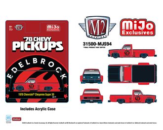 1:64 1978 Chevrolet Cheyenne Super 30 Custom Pickup Truck "Edelbrock" (Red)