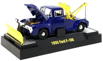 1:64 1956 Ford F-100 Tow Truck (Blue) 1:64 1956 Ford F-100 Tow Truck (Blue)
