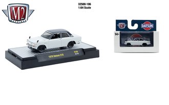 1:64 1970 Datsun 510 (White/Black) 1:64 1970 Datsun 510 (White/Black)