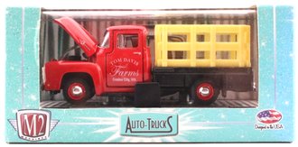 1:64 1956 Ford F-100 Stake Bed Truck (Red/Yellow) 1:64 1956 Ford F-100 Stake Bed Truck (Red/Yellow)