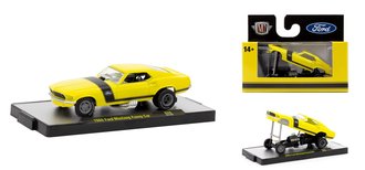 1:64 1969 Ford Mustang Funny Car (Yellow)