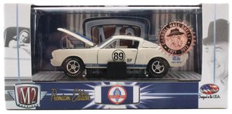 1:64 1965 Shelby GT350R (White w/Blue Stripes)