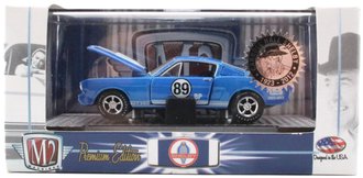1:64 1965 Shelby GT350R (Blue w/White Stripes)