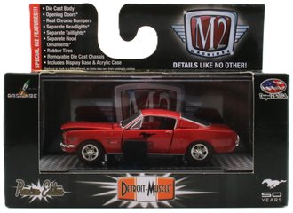 1:64 1965 Ford Mustang 2+2 Fastback (Red w/Black Stripes)