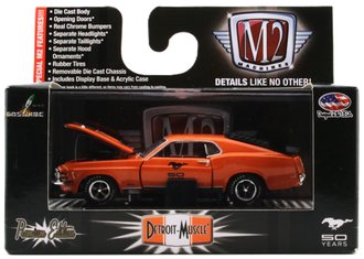 1:64 1970 Ford Mustang Mach 1 351 (Orange)
