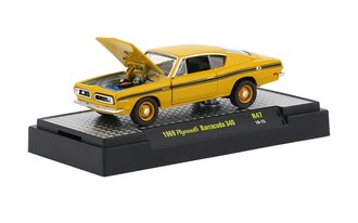 1969 Plymouth Barracuda 340 (Bahama Yelow w/Semi-Gloss Black Stripes)