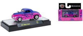 1:64 1941 Willys Coupe (Pink/Blue)