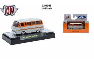1:64 1965 Ford Falcon Club Wagon (Orange/Gray)