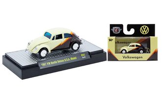1:64 1967 VW Beetle Deluxe USA Model (Cream/Black) 1:64 1967 VW Beetle Deluxe USA Model (Cream/Black)