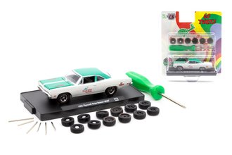 1:64 Auto-Wheels - 1969 Plymouth Road Runner HEMI "Go Turtle" (White/Green) 1:64 Auto-Wheels - 1969 Plymouth Road Runner HEMI "Go Turtle" (White/Green)