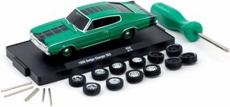 1:64 Auto-Wheels - 1966 Dodge Charger 383 (Green) 1:64 Auto-Wheels - 1966 Dodge Charger 383 (Green)