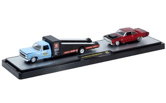 1:64 1974 Dodge Truck w/1968 Dodge Dart GTS (Blue/Red) 1:64 1974 Dodge Truck w/1968 Dodge Dart GTS (Blue/Red)