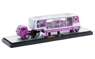 1:64 1970 Dodge L600 COE w/1970 Dodge Challenger T/A (Purple) 1:64 1970 Dodge L600 COE w/1970 Dodge Challenger T/A (Purple)