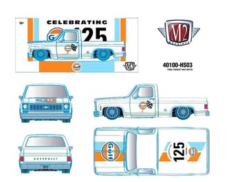 1:24 1973 Chevrolet Custom Deluxe 10 "Gulf Celebrating 125 Years" 1:24 1973 Chevrolet Custom Deluxe 10 "Gulf Celebrating 125 Years"