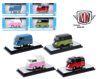 1:24 1960 Volkswagen Delivery Short Van Custom (Set of 4)