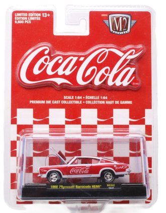 1:64 Coca-Cola - 1968 Plymouth Barracuda Hemi (Red) 1:64 Coca-Cola - 1968 Plymouth Barracuda Hemi (Red)