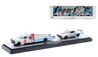 1:64 1974 Dodge Truck w/971 Dodge Charger Custom "Coca-Cola"