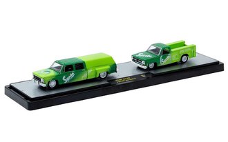 1:64 1976 GMC Sierra 3500 w/1975 GMC Sierra Grande 15 "Sprite" 1:64 1976 GMC Sierra 3500 w/1975 GMC Sierra Grande 15 "Sprite"