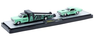 1:64 1974 Dodge Ramp Truck w/1970 Dodge Challenger R/T "Coca-Cola" 1:64 1974 Dodge Ramp Truck w/1970 Dodge Challenger R/T "Coca-Cola"