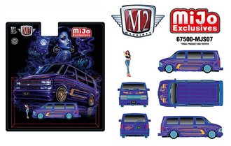 1:64 1995 Chevrolet Astro Van Lowriders w/Female Figure