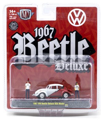 1:64 1967 Volkswagen Beetle (White/Red) 1:64 1967 Volkswagen Beetle (White/Red)